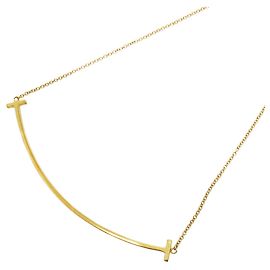Autre Marque Colar Tiffany & Co. T Smile Large em Ouro Amarelo 18K Outro