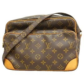 Louis Vuitton Monogram Nile Schultertasche Braun
