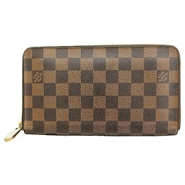 Louis Vuitton Damier Zippy Organizer Long Wallet N60003 Ebene Damier ebene