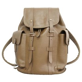 Mochila Louis Vuitton Epi Christopher PM Taupe