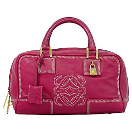 Loewe Amazona Leather 28 Rose