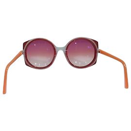 Autre Marque Gafas de sol redondas FACE À FACE Paris Wonder 1 - Acetato Burdeos y Naranja Rosa Otro