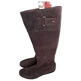 Autre Marque Bottes hautes Flexa en daim marron Marron