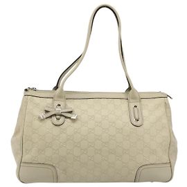 Borsa Tote Gucci Princy Guccissima Leather Medium Beige