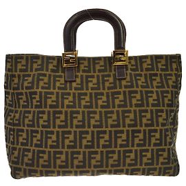 Fendi Vintage Top Handle Zucca canvas Brown