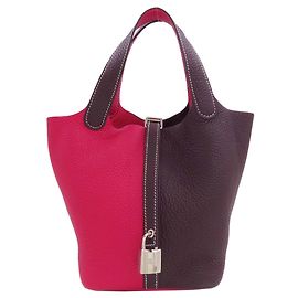 Hermès Sac à main Hermes Picotin Lock PM Marron Rose