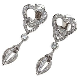 Boucles d'oreilles Cartier Nuage en diamants et or blanc 18K Autre