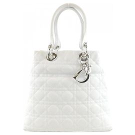 Sac à main Christian Dior SOFT LADY DIOR Blanc