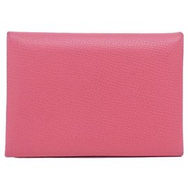 Hermès Monedero Hermes Calvi Duo en Rose Azalee Rosa