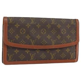 Louis Vuitton Dame Pochette Monogram Canvas PM Castaño