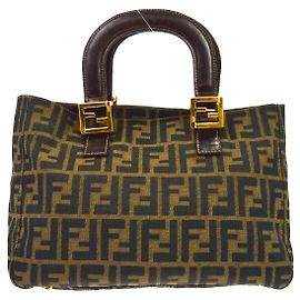 Fendi Vintage Top Handle Zucca canvas Marrone