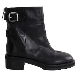 Botas Jimmy Choo em couro preto Preto