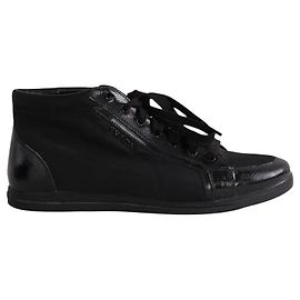 Prada Black Cloth Sneakers Black