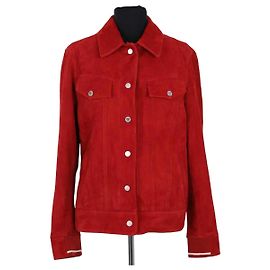 Autre Marque Maison Sarah Lavoine Red Leather Jacket Red