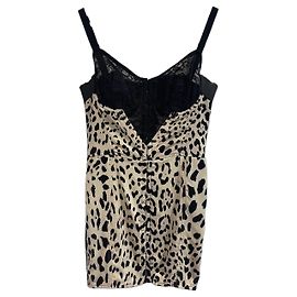 Robe Dolce & Gabbana léopard T.42 Beige