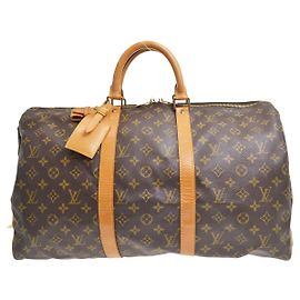 Louis Vuitton Keepall Monogram Canvas 50 Marrone