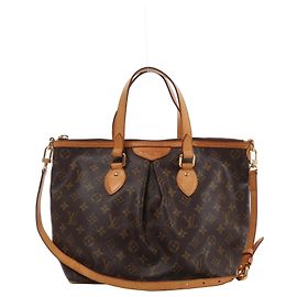 Louis Vuitton Palermo PM Monogram Canvas 2Way Handbag in Brown M40145 Braun