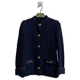 Gucci Tweed Jacke mit Goldknöpfen Andere