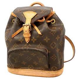 Mochila Louis Vuitton Monogram Mini Montsouris Castaño