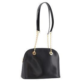 Céline Celine Shoulder Leather Black