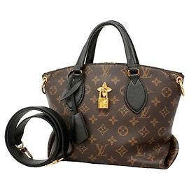 Sac à main Louis Vuitton Monogram Flower Zipped Tote PM M44351 Marron