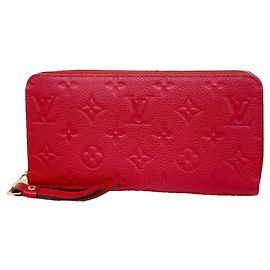 Carteira Zippy Louis Vuitton Monogram Empreinte Vermelho