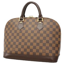 Borsa a mano Louis Vuitton Damier Alma N51131 Ebene Damier ebene