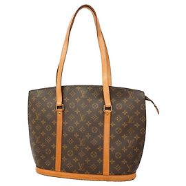 Borsa Tote Louis Vuitton Monogram Babylon Marrone