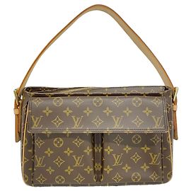Sac à épaule Louis Vuitton Monogram Vivacite GM Marron