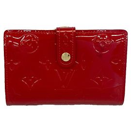 Louis Vuitton Vernis Portefeuille Viennois Wallet Rouge
