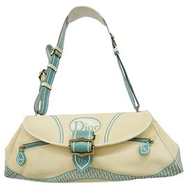 Sac à épaule Christian Dior Ivoire Écru