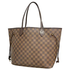 Sac cabas Louis Vuitton Damier Neverfull MM Damier ebène