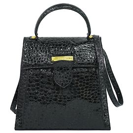 Salvatore Ferragamo Vintage Top handle Leather Noir