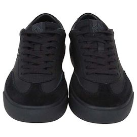 Christian Dior Black Leather and Suede B101 Low Top Sneakers Black