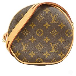 Bolso de hombro Louis Vuitton Monogram Boite Chapeau Souple PM Castaño
