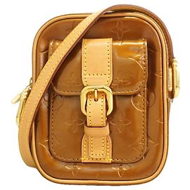 Borsa a tracolla Louis Vuitton Vernis Christie PM Bronzo