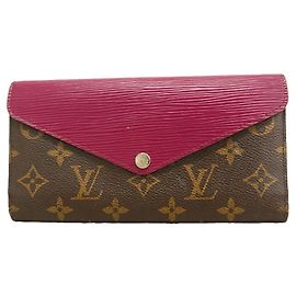 Portefeuille long Louis Vuitton Tri-fold Fuchsia Fuschia