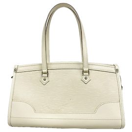 Louis Vuitton Epi Madeleine PM Handtasche Aus weiß