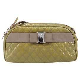 Salvatore Ferragamo Vala Lackleder Grün