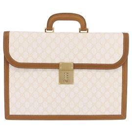 Gucci Business GG Canvas with Leather Medium Beige
