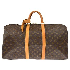 Louis Vuitton Keepall Monogram Canvas 55 Marrom