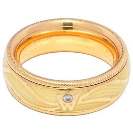 Wellendorff Engelsschimmer Ring Gold 750/18K 12,7 g Gr. 52 drehbar Full Set Weiß Gelb