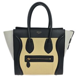 Céline Celine Tricolor Luggage Leather Nano Multicolor