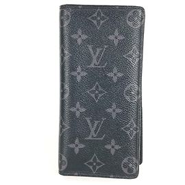 Carteira Bi-fold Louis Vuitton Monogram Eclipse Preto Outro Monograma
