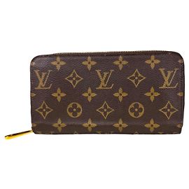 Portefeuille Zippy Monogram Louis Vuitton Marron Rouge
