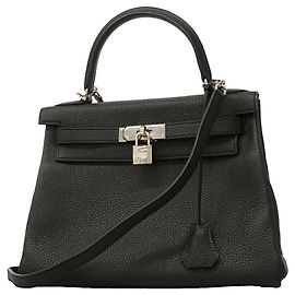 Hermès Borsa Hermes Kelly 28 in pelle Togo Nero