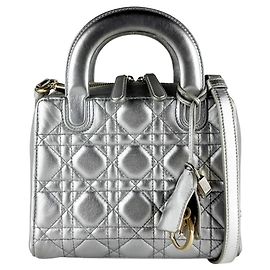 Borsa a tracolla Christian Dior Lily Argento