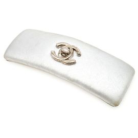 Pinza para el pelo Chanel Coco Mark Plata