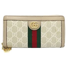 GUCCI Ophidia Zip-Around Wallet Navy blue