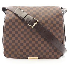 Bolsa de Ombro Louis Vuitton Bastille Damier Ebene Marrom
